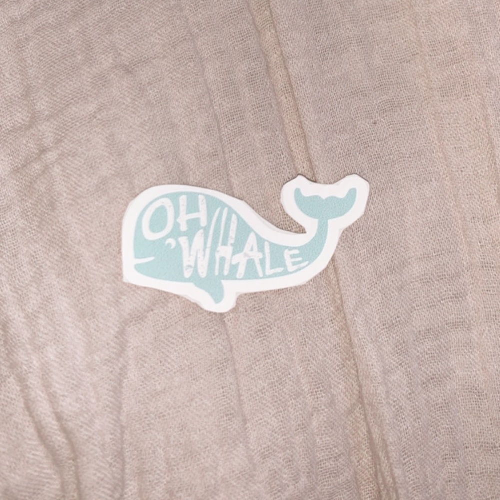 “Oh whale” sticker